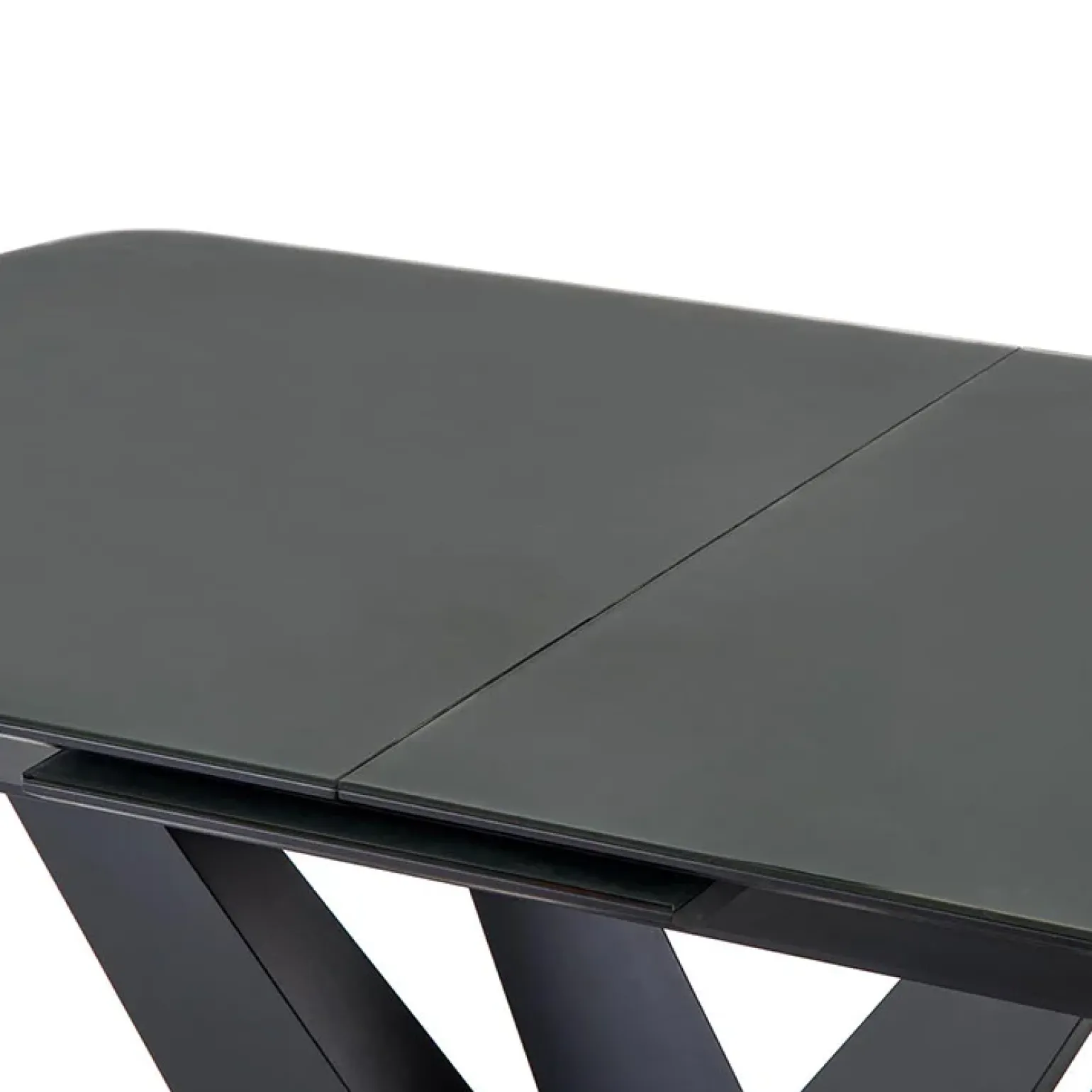 Tavolo allungabile moderno 160/200cm grigio scuro nero Blasco