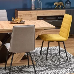 Tavolo allungabile moderno 160/200cm rovere nero Wolly