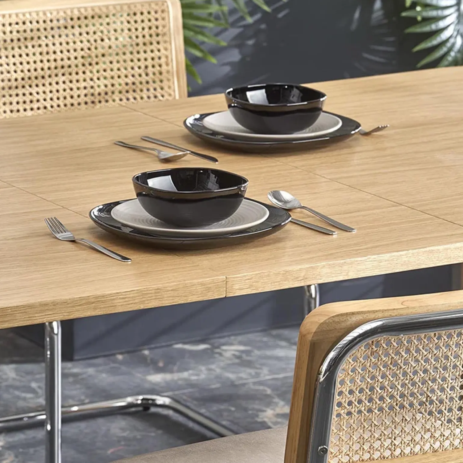 Tavolo allungabile moderno 160/240cm rovere Erevan