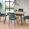 Tavolo allungabile moderno 140/180cm rovere nero Basilea