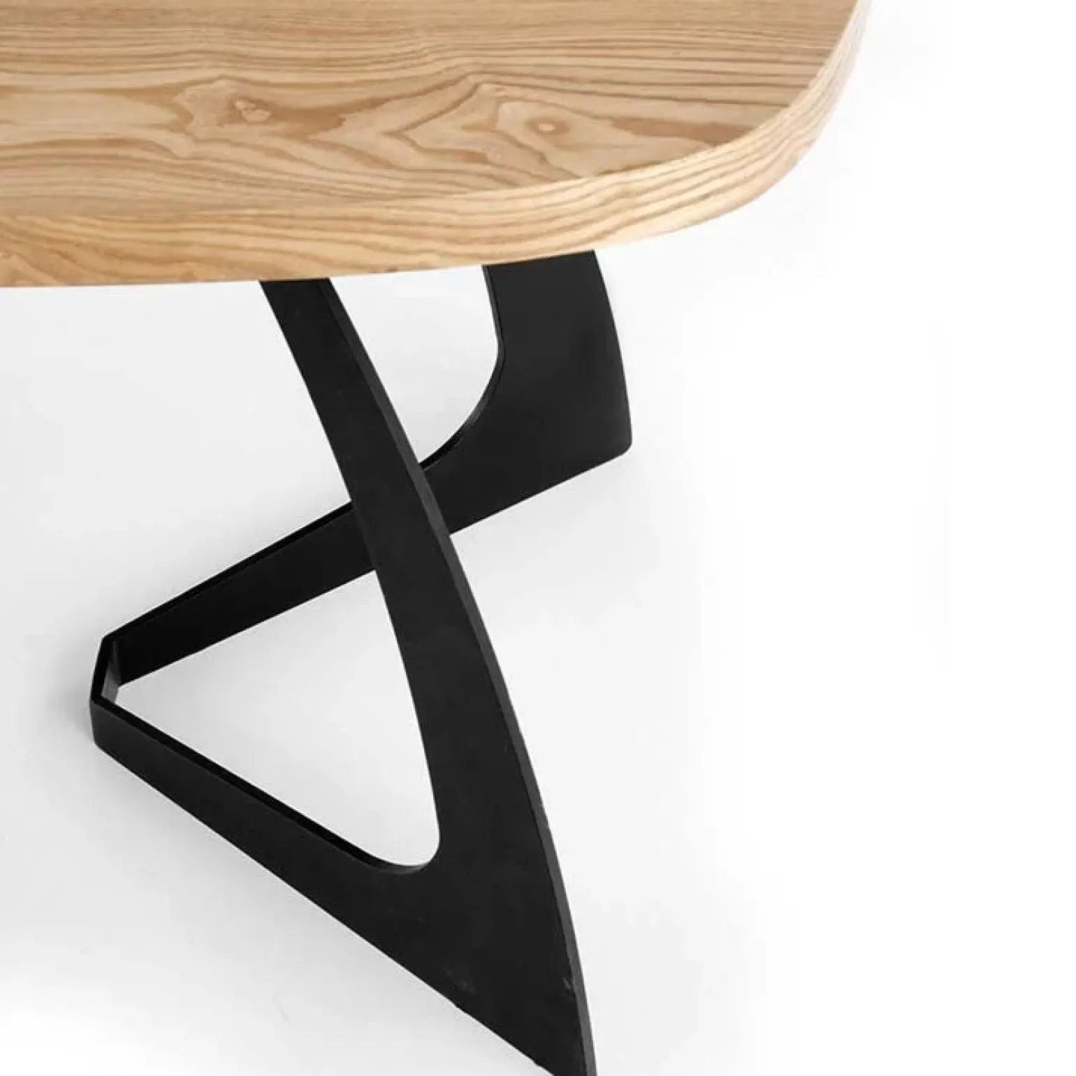 Tavolo allungabile moderno 160/200cm rovere naturale nero Evan