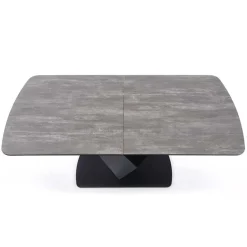 Tavolo allungabile moderno 180/230cm grigio scuro nero Zara