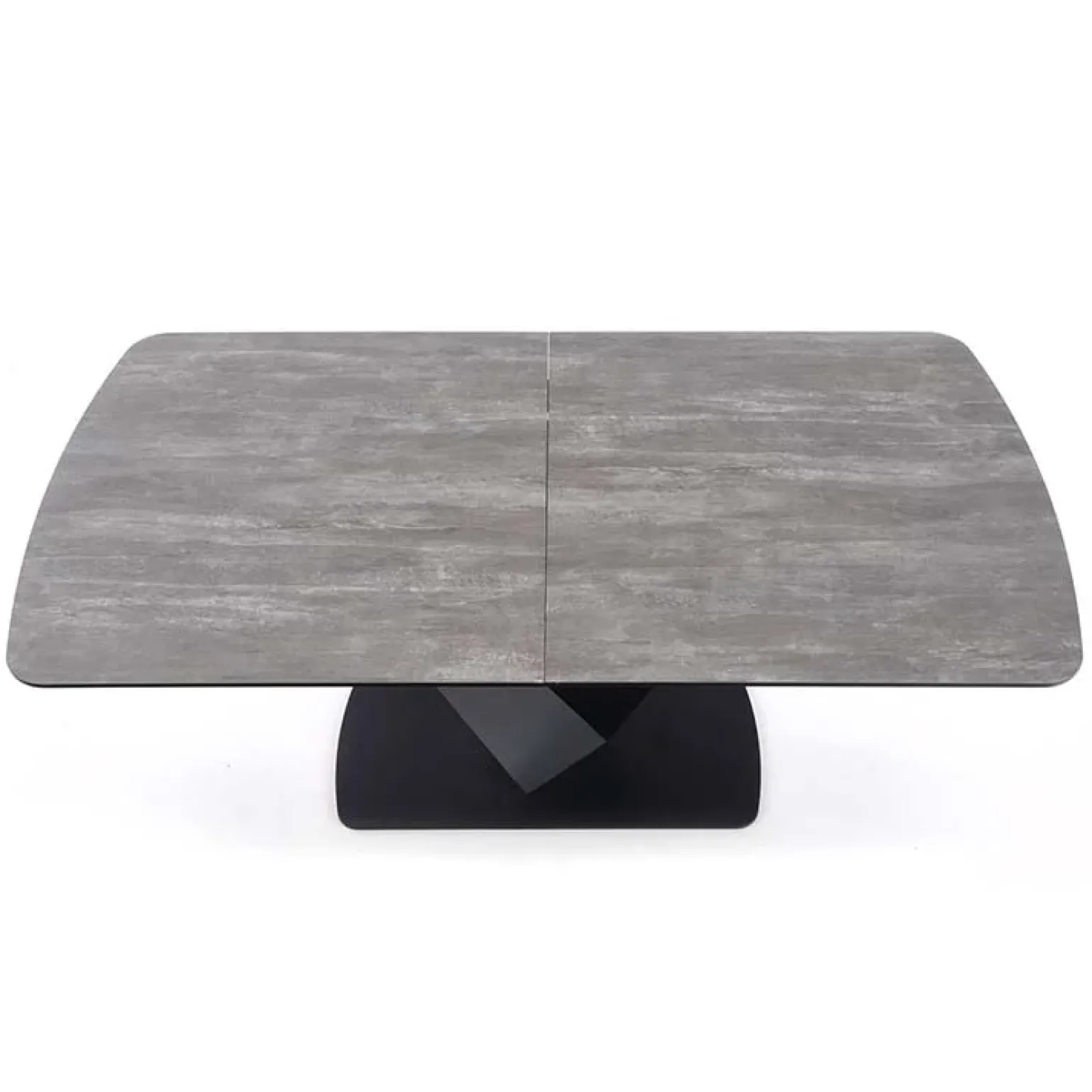 Tavolo allungabile moderno 180/230cm grigio scuro nero Zara