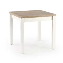 Tavolo allungabile moderno 80/160cm rovere sonoma bianco Akainu