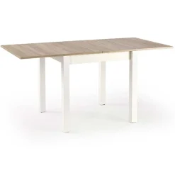 Tavolo allungabile moderno 80/160cm rovere sonoma bianco Akainu