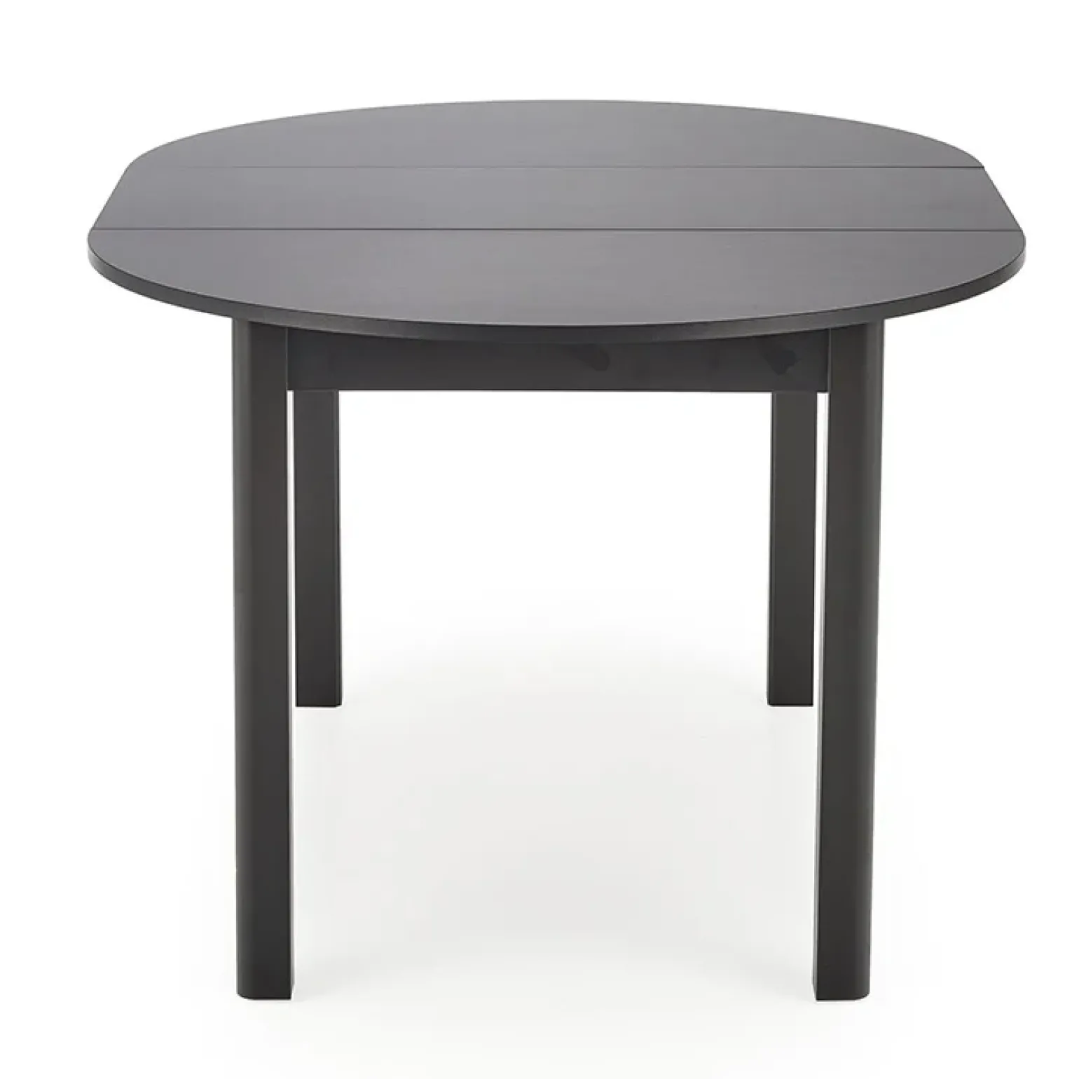 Tavolo allungabile rotondo 102/142cm moderno nero Caienna