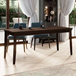 Tavolo 160/240cm allungabile da pranzo rovere scuro Umag