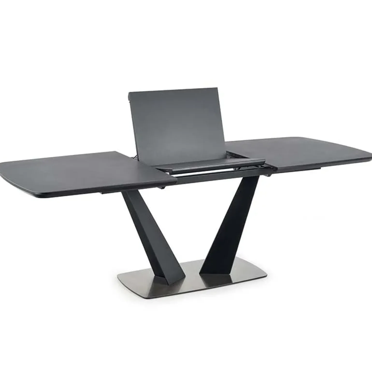 Tavolo 160/220cm allungabile moderno grigio scuro nero Sienna