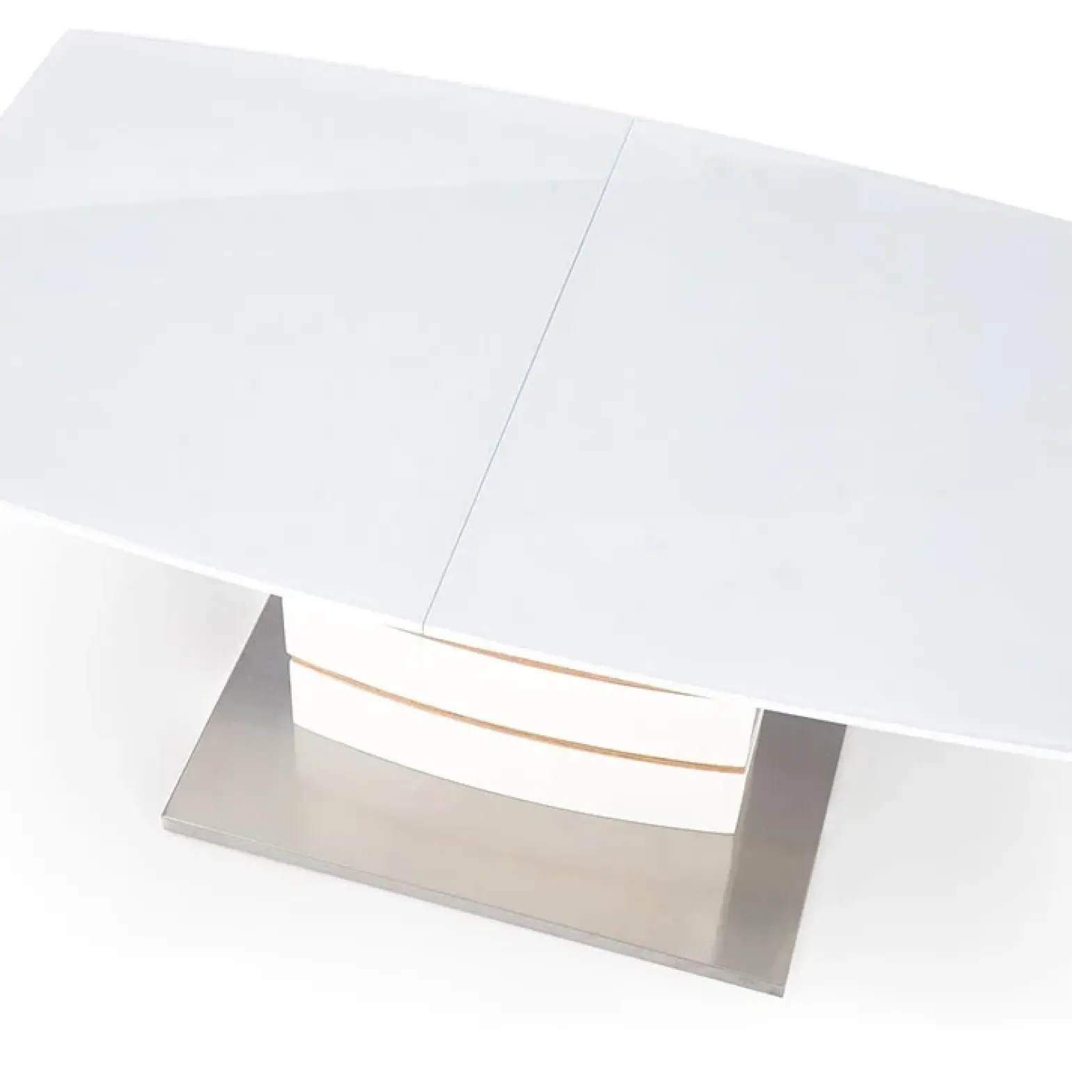 Tavolo 140/180cm allungabile moderno bianco lucido quercia Driade