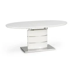 Tavolo 140/180cm allungabile moderna bianco lucido Tamarindo