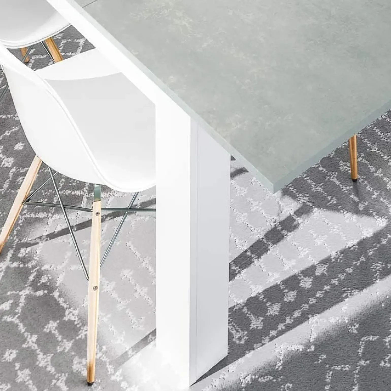 Tavolo 140/190cm allungabile moderno bianco opaco cemento Zander