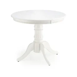 Tavolo 90/124cm allungabile rotondo moderno bianco Circle