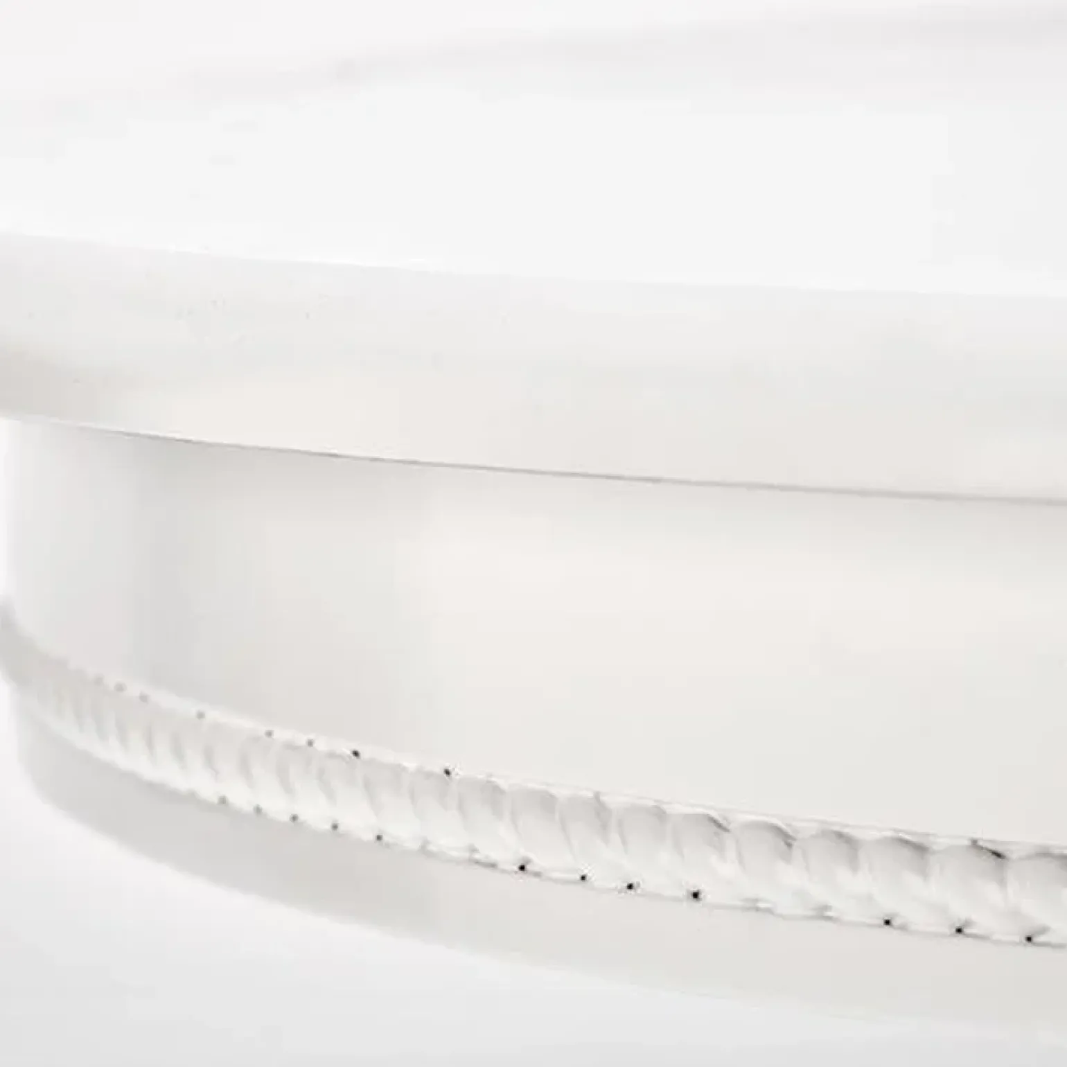 Tavolo 90/124cm allungabile rotondo moderno bianco Circle