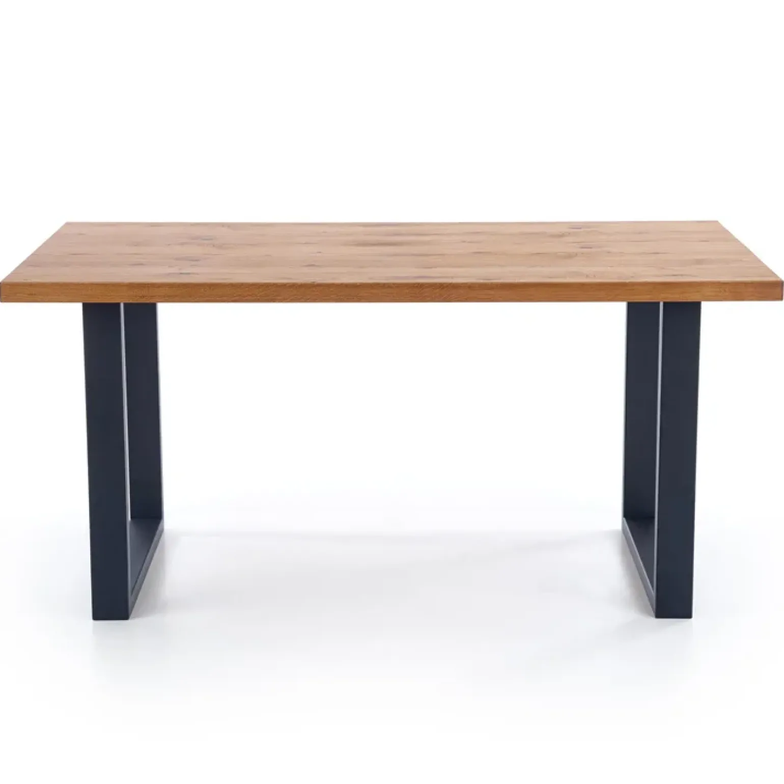 Tavolo 160/250cm allungabile rovere nodato acciaio nero Cardiff