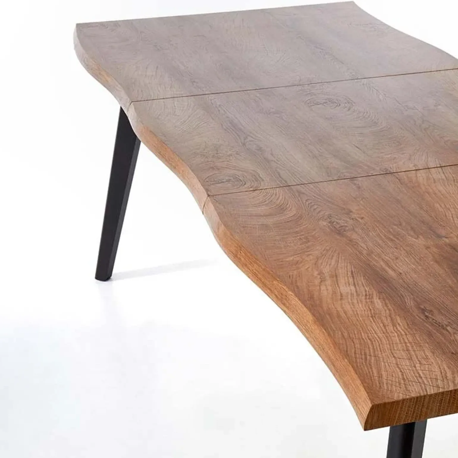 Tavolo 150/210cm allungabile rovere naturale nero Locarno