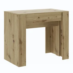 Tavolo 52/238cm consolle allungabile moderno rovere rustico Virginia