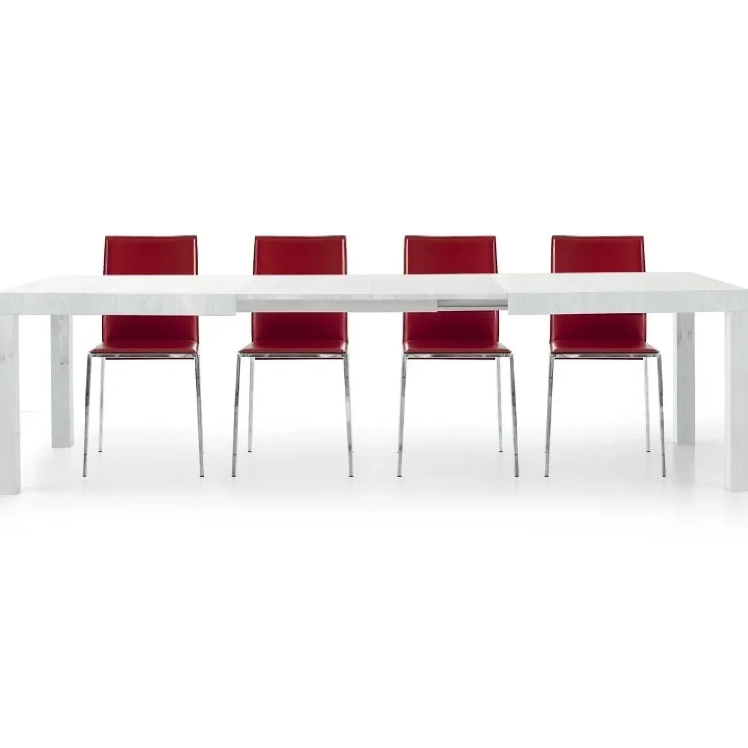 Tavolo 160/260cm da pranzo allungabile bianco frassinato Lago Gihome®