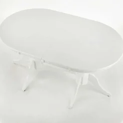 Tavolo 150/190cm da pranzo allungabile moderno bianco lucido Duncan