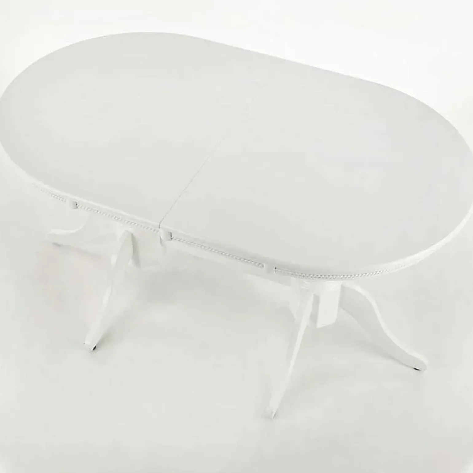 Tavolo 150/190cm da pranzo allungabile moderno bianco lucido Duncan