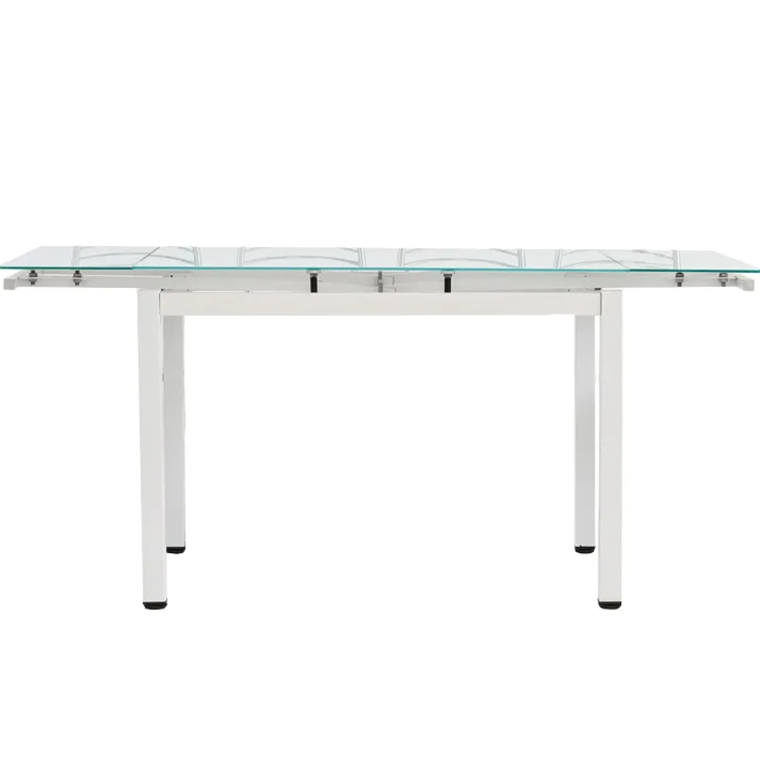 Tavolo 110/170cm in vetro allungabile moderno bianco Liem Gihome®