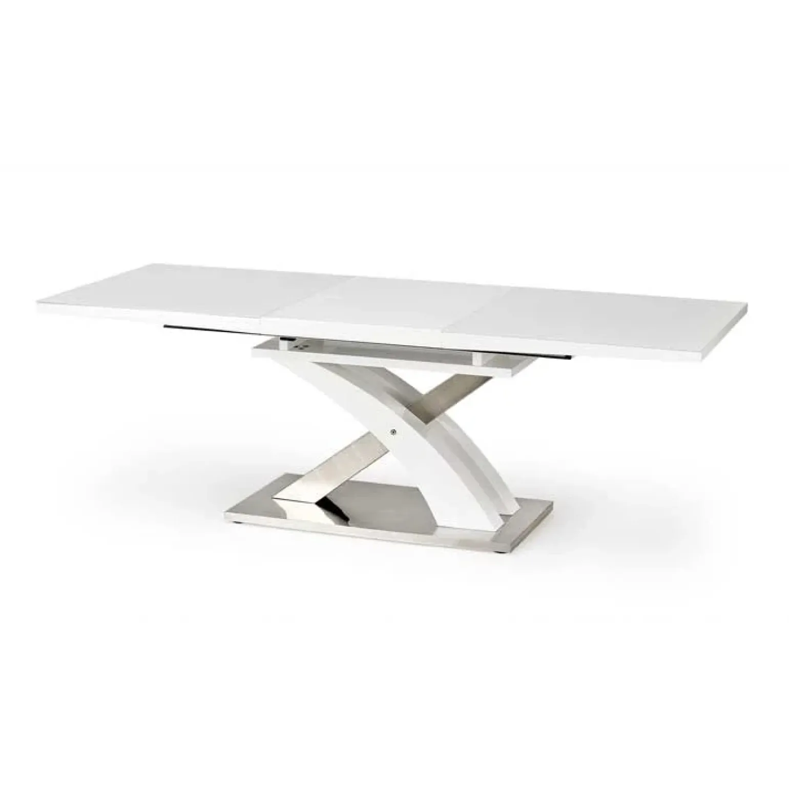 Tavolo 160/220cm in vetro allungabile bianco lucido Iride Gihome®