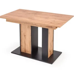 Tavolo 130/175cm rettangolare allungabile rovere nero Piave