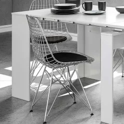 Tavolo consolle allungabile 51/237cm bianco lucido Asia Gihome®