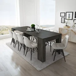 Tavolo consolle allungabile moderno 52/238cm ossido Virginia