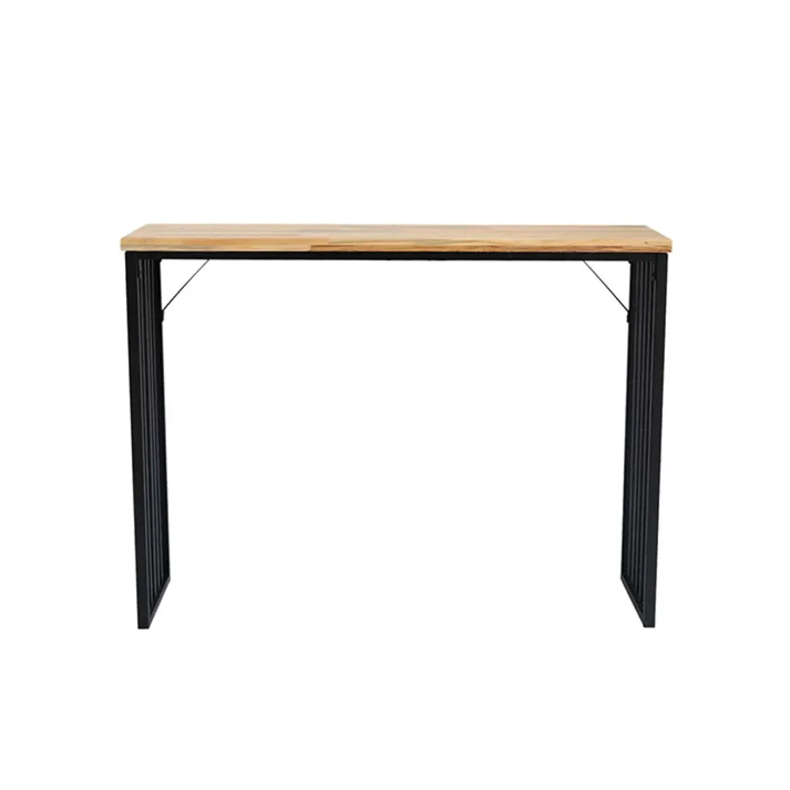 Tavolo consolle da cucina 139x39cm moderno industrial rovere nero Mentana