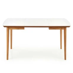 Tavolo da pranzo allungabile 90/190cm bianco opaco rovere Mostar