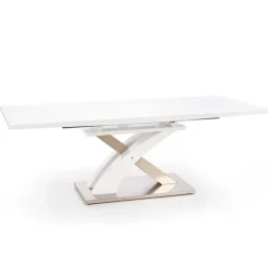 Tavolo da pranzo allungabile 160/220cm moderno bianco lucido Iride Gihome®