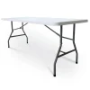 Tavolo da pranzo fisso in polipropilene 183x74cm grigio bianco Omar