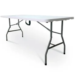 Tavolo da pranzo rettangolare 183x76cm faggio bianco grigio Raul