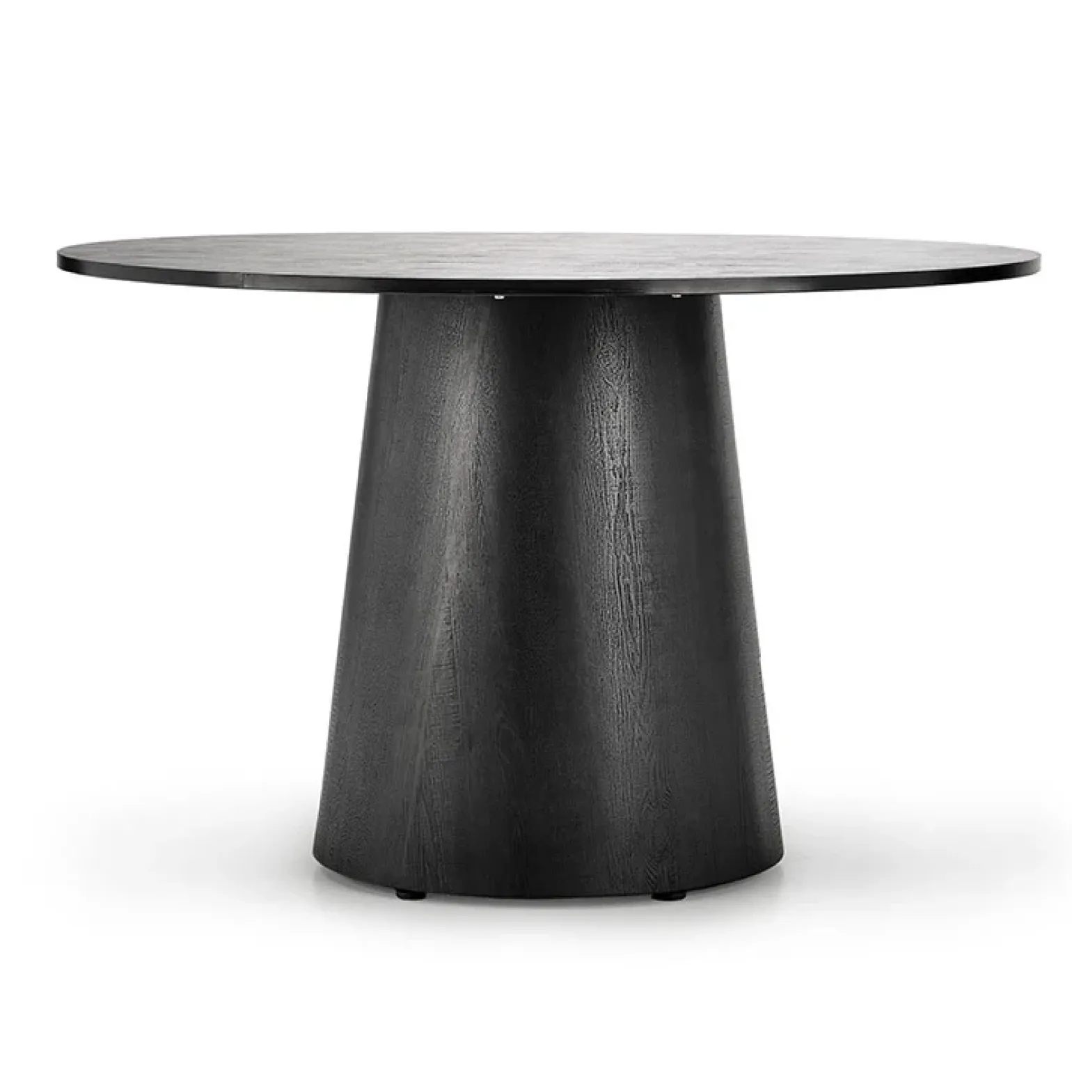 Tavolo da pranzo rotondo 120x77cm nero Igino