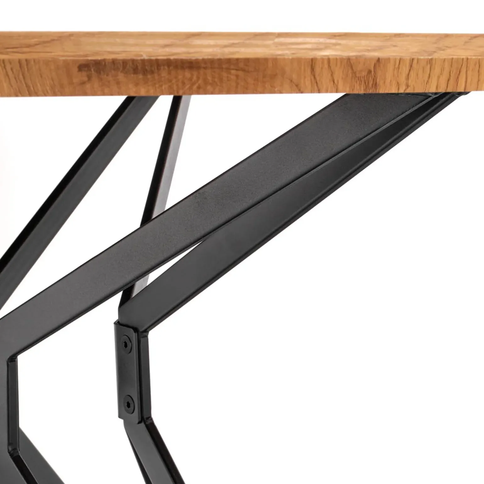 Tavolo da pranzo rotondo 120x120cm rovere dorato nero Margherita Gihome®