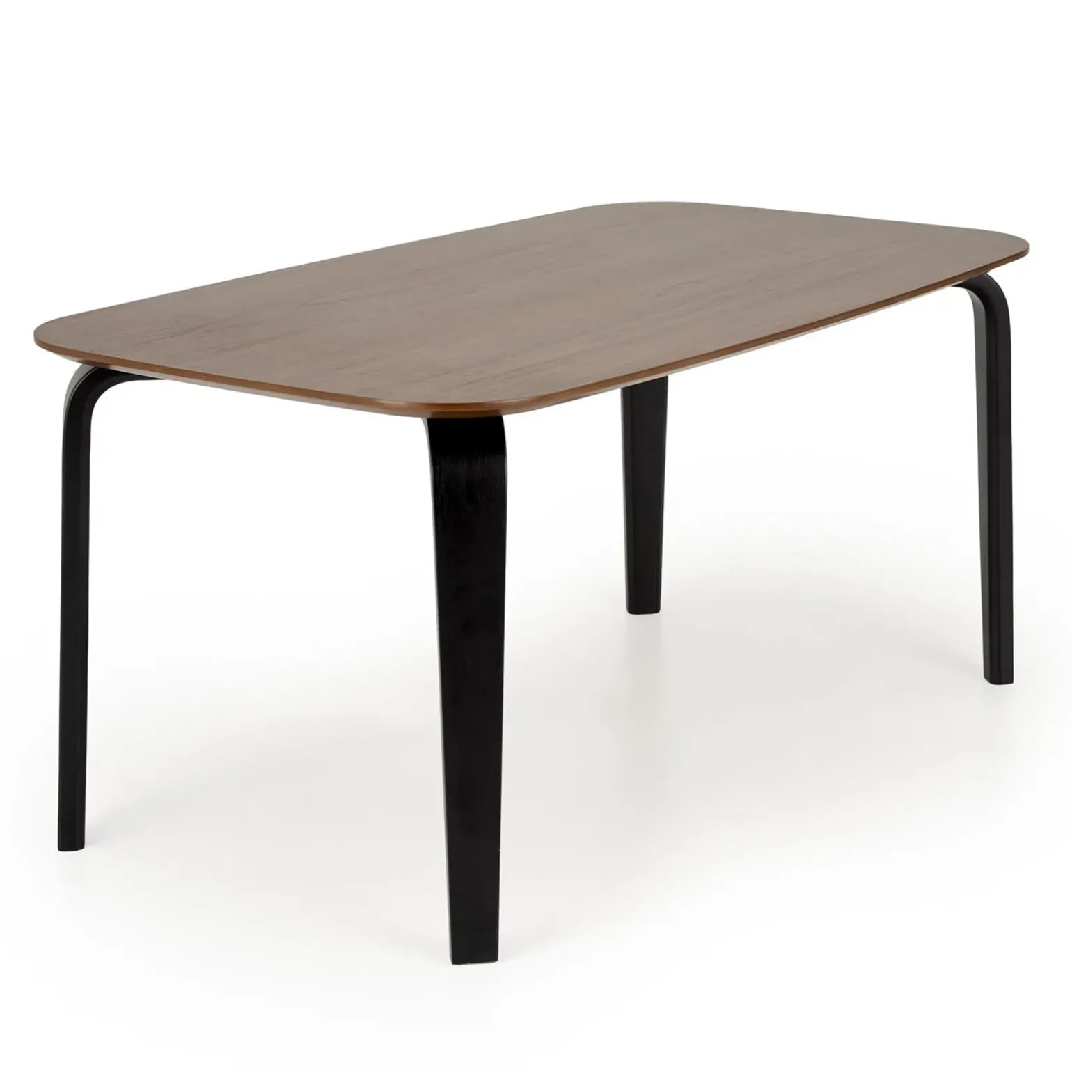 Tavolo da pranzo 169x90cm moderno rovere noce nero Basilia