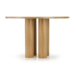 Tavolo moderno rotondo 120/77cm rovere Canberra