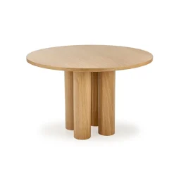 Tavolo moderno rotondo 120/77cm rovere Canberra