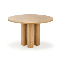 Tavolo moderno rotondo 120/77cm rovere Canberra