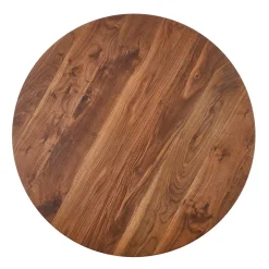Tavolo rotondo moderno 110x76cm noce oro Panaro