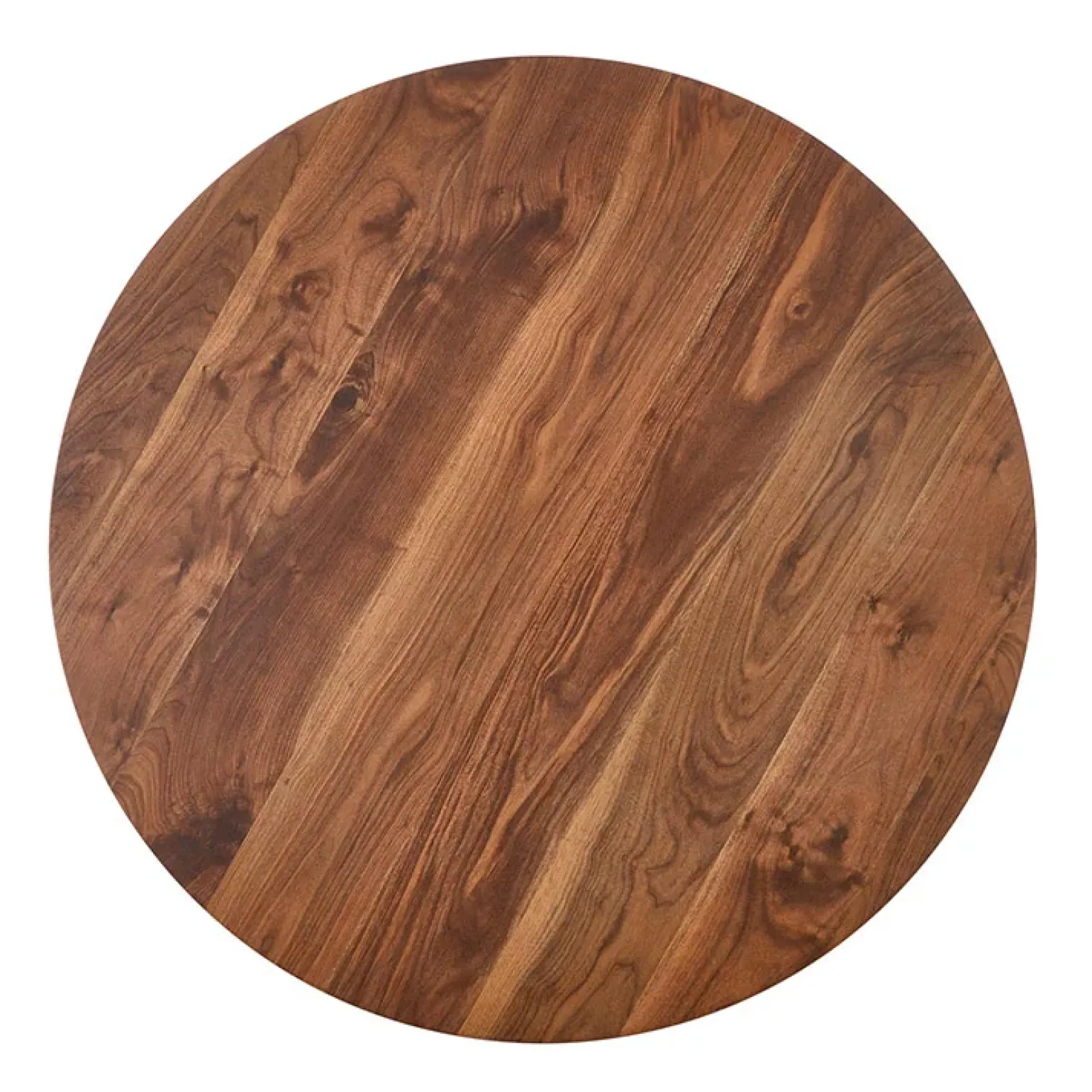 Tavolo rotondo moderno 110x76cm noce oro Panaro