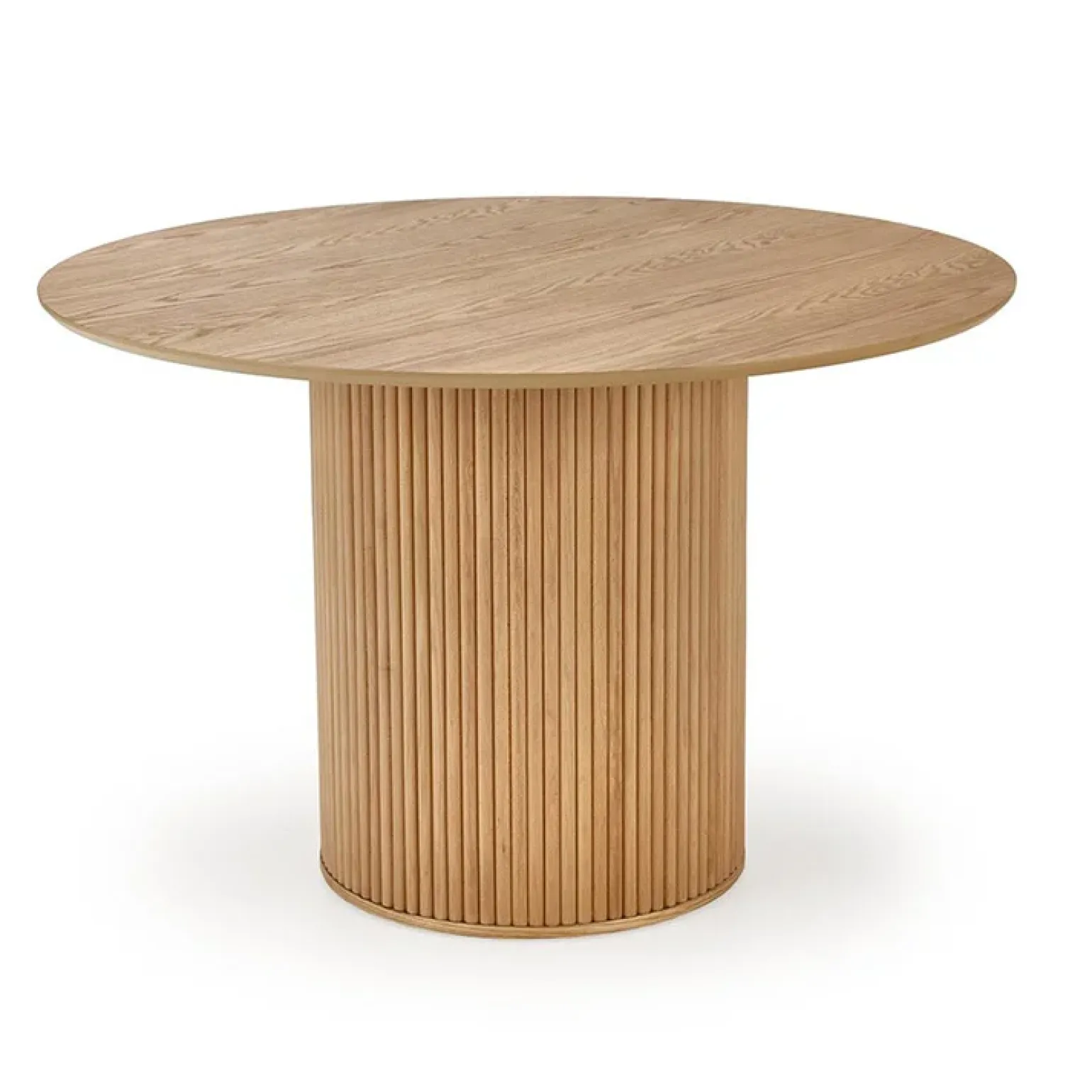 Tavolo rotondo moderno 120x78cm rovere naturale Italo