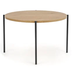 Tavolo rotondo 120x120cm moderno rovere nero Orchidea