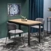 Tavolo 120x68 cm da pranzo moderno rovere nero Wayne