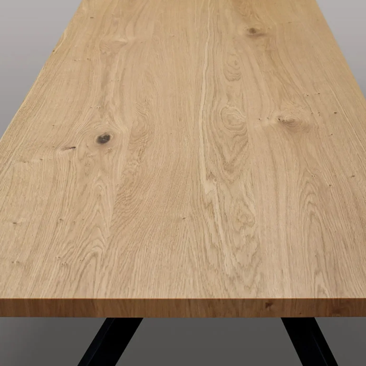 Tavolo 180x90 cm rovere rustico metallo Gaya