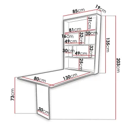 Tavolo 135x203cm a scomparsa moderno rettangolare rovere nero Hope