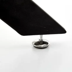 Tavolo 120x120cm da pranzo rotondo moderno vetro nero Anice Gihome®