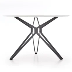 Tavolo 120x120cm da pranzo rotondo bianco nero Margherita Gihome®