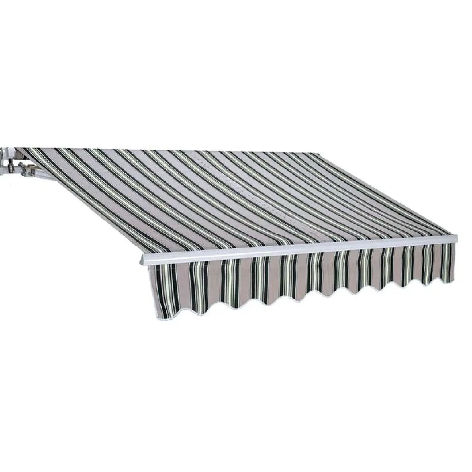 Tenda da sole a bracci unito 250x200cm righe verdi Orsus