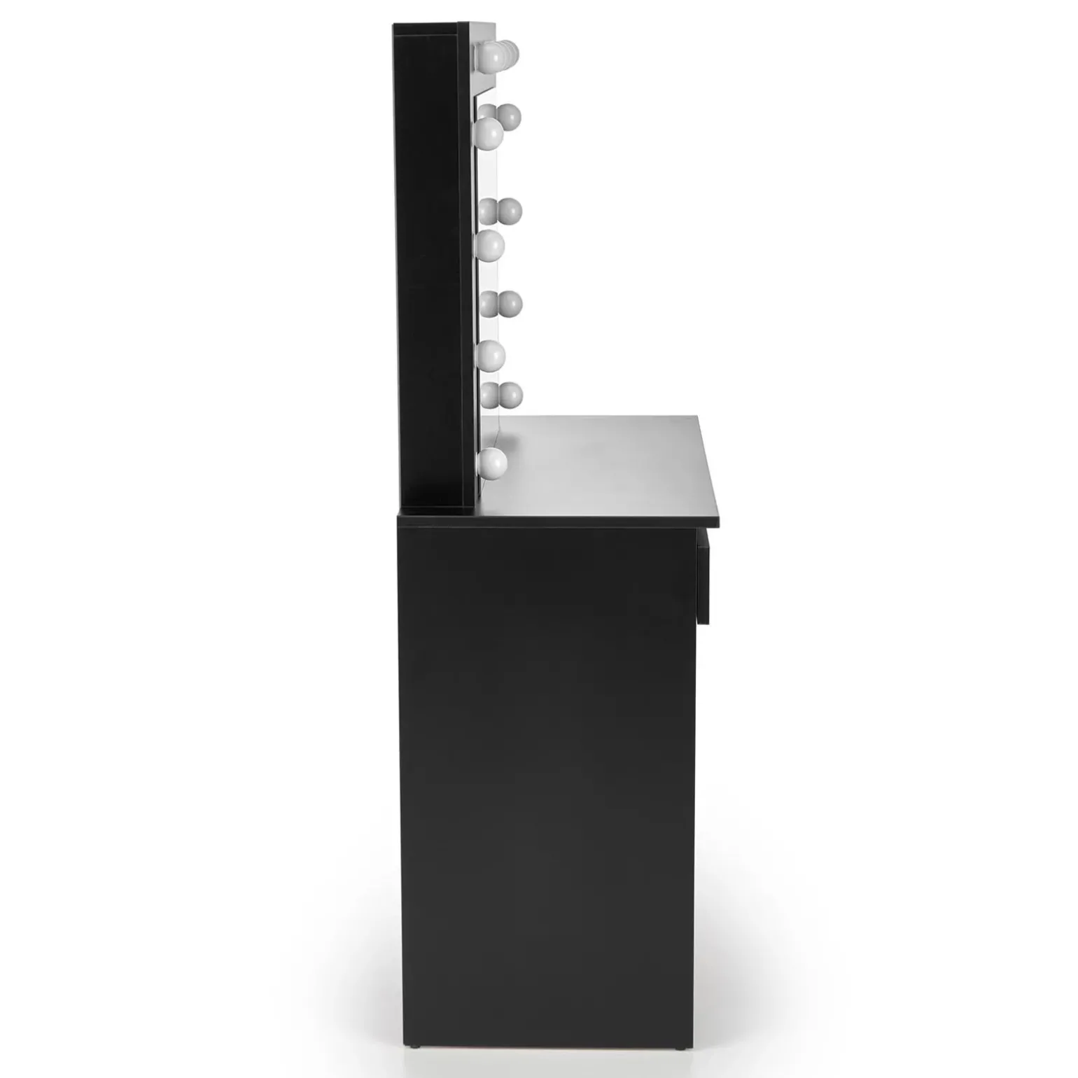 Toeletta da trucco con specchio 94x140cm con LED nero Bloom